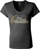 Curves, Class and Confidence Women's V-Neck