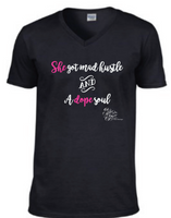 She Got Mad Hustle V-Neck