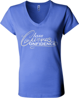 Curves, Class and Confidence Women's V-Neck